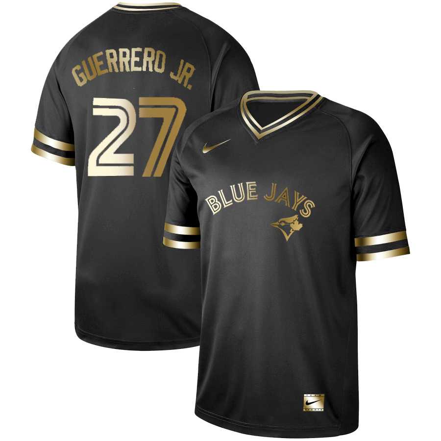 Blue Jays 27 Vladimir Guerrero Jr. Black Gold Nike Cooperstown Collection Legend V Neck Jersey Dzhi,We sell and wholesale Blue Jays 27 Vladimir Guerrero Jr. Black Gold Nike Cooperstown Collection Legend V Neck Jersey Dzhi on line form chian!